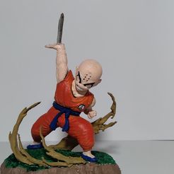 krilin spiral holder (fan art)