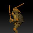 ScreenShot597.jpg Michelangelo TMNT 6" Action Figure for 3d printing.