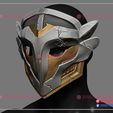 Arcane_Firelight_Leader_Mask_STL_3d_print_model_02.jpg Arcane Firelight Leader Mask - LoL League of Legends
