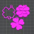 77.jpg shamrock keychain, 3 models