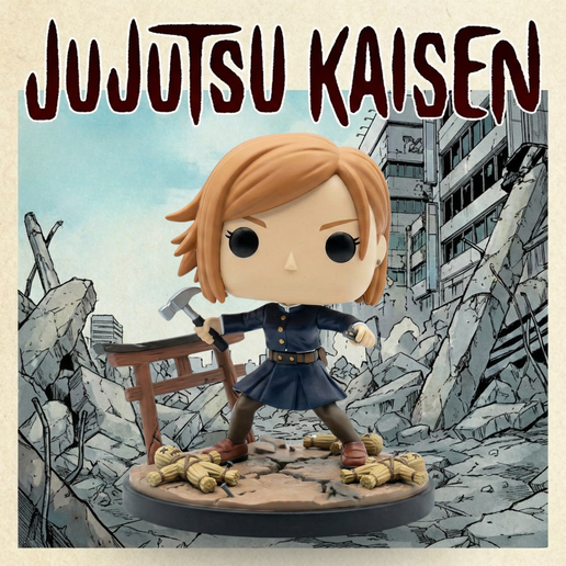 Nobara Kugisaki - Jujutsu Kaisen - Funko Pop Style 3D Printable STL