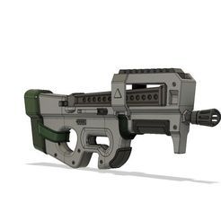 24e17a59b40aa2f4ae662a6dea1b38cb_display_large.jpg Бесплатный STL файл FortNite Battle Royale // P90・Шаблон для 3D-печати для загрузки