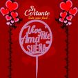 1618.jpg VALENTINE'S DAY VALENTINE'S DAY TOPPER - CAKETOPPER VALENTINE'S DAY