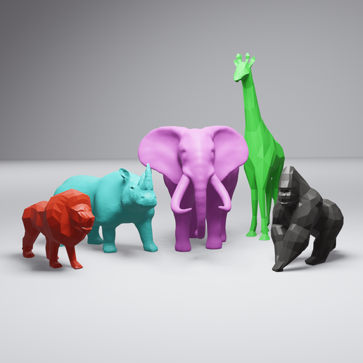African Animal Collection #2 - 3D model önizlemesi