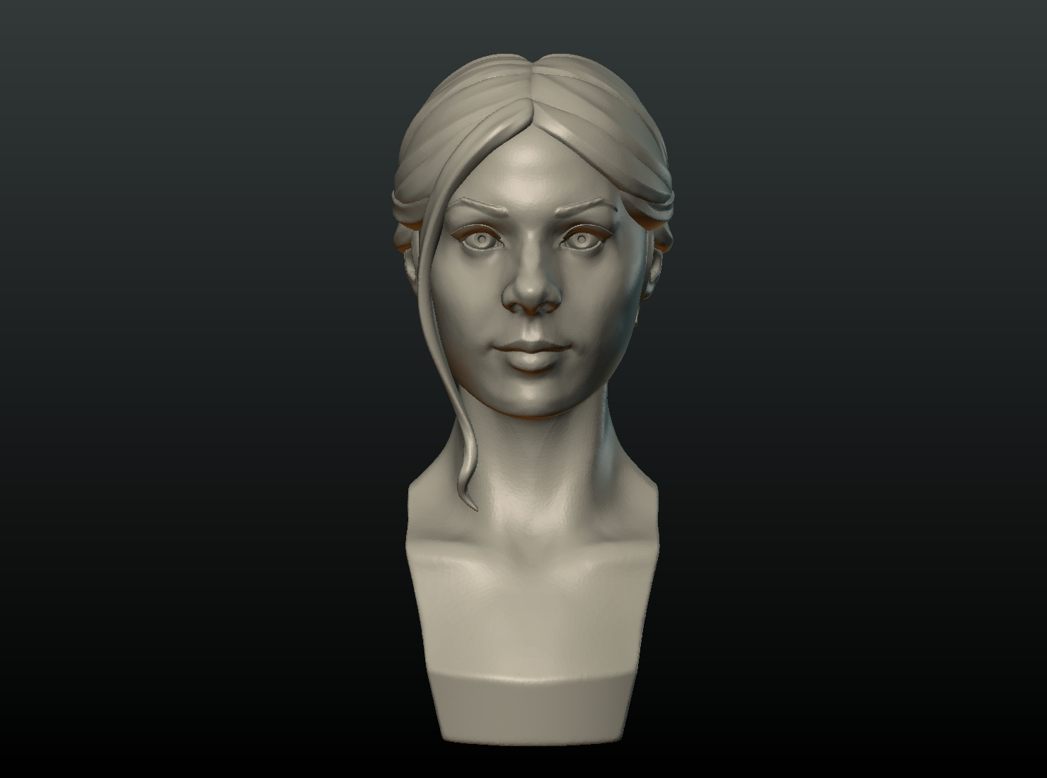 Girl_Head_I-0001.png Download OBJ file Girls Head • Model to 3D print, Skazok