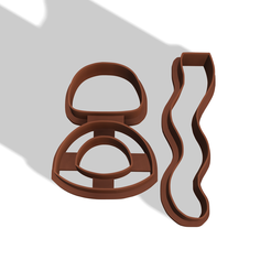 1.png STL file POLYMER CLAY CUTTER VARIOUS X3・3D print model to download