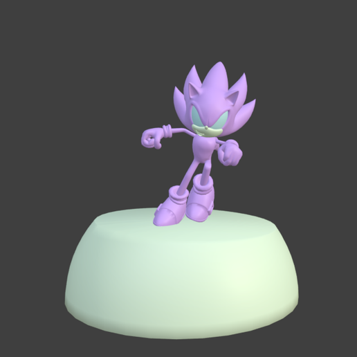Super Sonic Statue 3D model