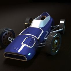 1.jpg Free STL file Vintage race car (Saab formula)・Design to download and 3D print