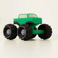 mini_monstertruck.jpg Download free STL file Multi-Color Mini Monster Truck • 3D printer design, MosaicManufacturing