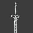 Screenshot-2022-04-02-213651.png Elden Ring Sword of Night and Flame Digital 3D Model - File Divided for Facilitated 3D Printing - Elden Ring Cosplay - Straight Sword