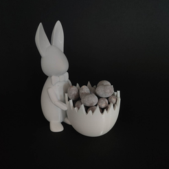 bunny.png Easter bunny with candy bowl