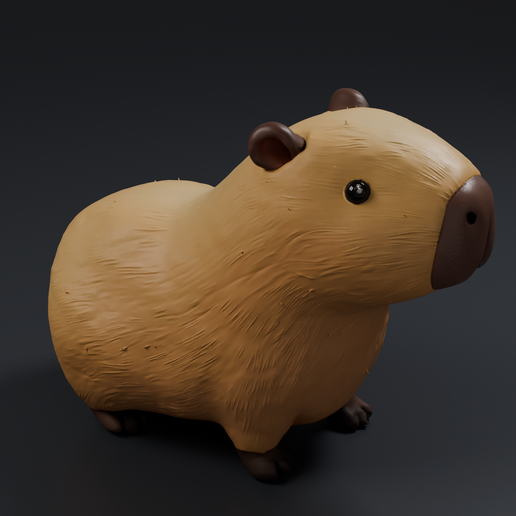 Capybara 3D printable STL miniature