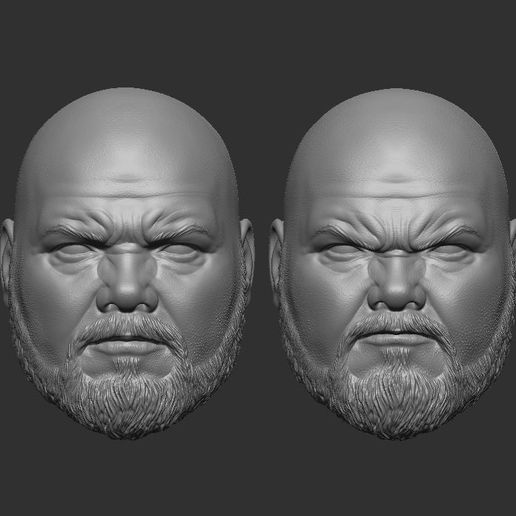 Bam Bam Bigelow Headsculpt for Action Figures