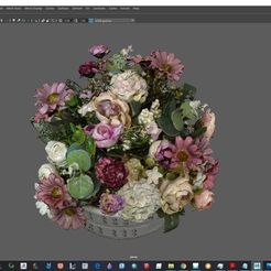 Screenshot (233).jpg OBJ file Flower bouquet・3D printer design to download
