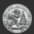 Grinch01.png Grinch - "Merry Grinchmas" (Coin + Pendant)