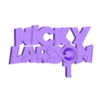 Logo Nicky Larson.STL City Hunter Nicky Larson - Multi-colors logo