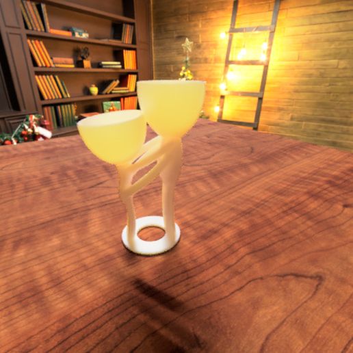 Couple Flower Pot 3D model