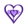 heart_in_heart_20-10-14.STL Archivo STL Corazón en un cortador de la galleta del corazón・Plan para descargar y imprimir en 3D, OogiMe