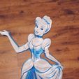 Snapchat-741858812.jpg Cinderella Princess 3d decor/ Wall art/ Cake topper/ Birthday decor