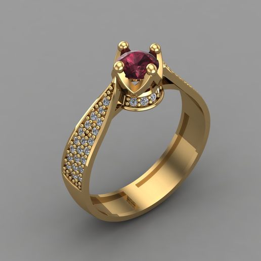 Women Ring 3DM Womens Ring 3d models 3D print model 3D print model 3D model