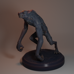 1.png STL-Datei Werwolf・3D-druckbare Vorlage zum herunterladen