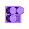 3 Drums Spill Pallet.stl Model Railway Steel Oil Drums on Spill Pallets