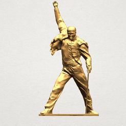 Statue of Freddie Mercury A01.png Fichier 3D gratuit Statue de Freddie Mercury・Plan pour imprimante 3D à télécharger