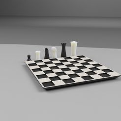 pièces_échec_2023-Sep-15_12-58-56PM-000_CustomizedView1601378392_jpg.jpg Archivo STL juego de ajedrez 17x17cm inspiración minimalista・Diseño para descargar y imprimir en 3D