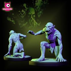 ghoul_5.jpg Archivo 3D Ghoul 5 Cemetery Marauder Cthulhu Monstruo Personaje・Plan imprimible en 3D para descargar