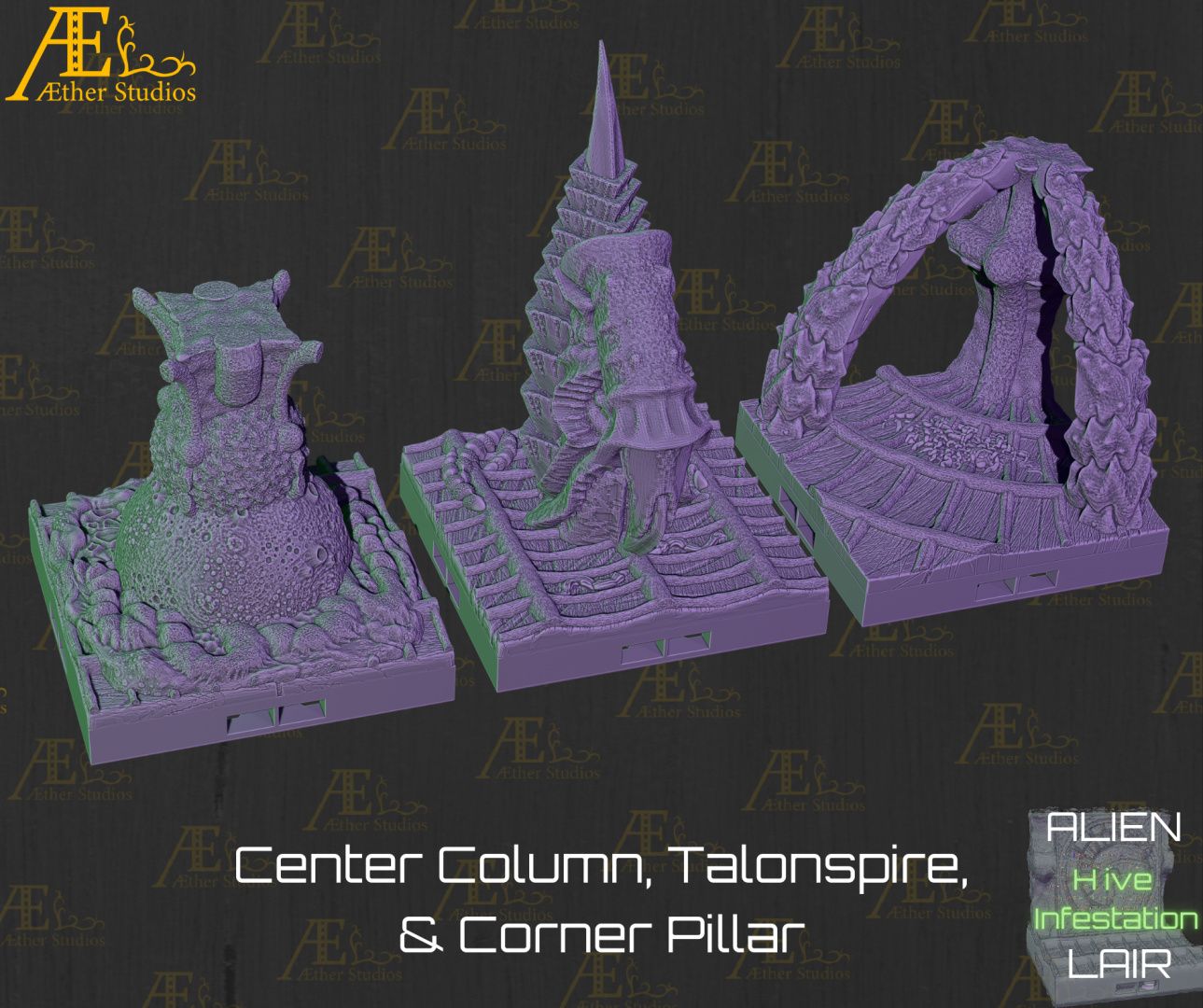 resize-7.jpg Файл 3D Логово пришельцев: Заражение ульев・Дизайн 3D принтера для загрузки, AetherStudios