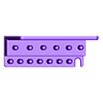 VERLNG1.STL Holder for Socket Wrench Set 28pcs 1/4" with Extension Bar and Sockets for Wall Mount 007