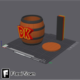Flexi-Town-Kong-Barrel.png Flexi Donkey Kong, Articulated fidget figure, 3mf included