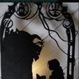 Screenshot_20230806-124043_Photos.jpg Beauty and The Beast Centerpiece/ Tea light /Cake topper/ Wall art/ Birthday decoration #belle and the beast silhouette/ Disney inspred wedding