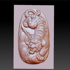 tigerZ01.jpg Download free OBJ file tiger • 3D printable design, stlfilesfree