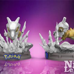Demon-dRAGON-20.jpg Fichier STL Cubone Pokemon imprimable en 3D・Idée pour impression 3D à télécharger
