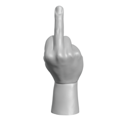 Hand-Fuck.png STL file Hand Fuck You (Finger)・3D printing idea to download