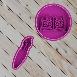 1.png STL file COOKIE CUTTER set school 4・3D printing model to download