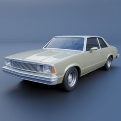 A.jpg Файл 3D Chevrolet Malibu Coupe 1981・Дизайн 3D принтера для загрузки