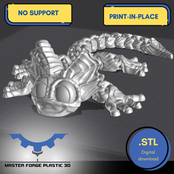 PRINT-IN-PLACE-NO-SUPPORT-3.png ARTICULATED AQUATIC LIZARD MFP3D -NO SUPPORT - PRINT IN PLACE - SENSORY TOY-FIDGET