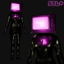 111111.jpg STL file TV WOMAN FROM SKIBIDI TOILET | 3D FAN ART・3D printer model to download