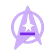 logo.stl Star Trek Next Generation Communication Badge