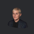 model-1.png Ellen Degeneres-bust/head/face ready for 3d printing