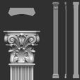 52-ZBrush-Document.jpg 90 classical columns decoration collection -90 pieces 3D Model