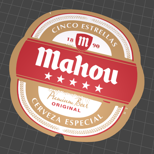 mahou-label.png Mahou Label for Keyrings or Plates