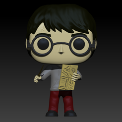 Harry-con-mapa.png OBJ file Funco Harry Potter・3D print object to download