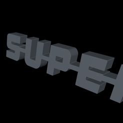 super-logo.jpg STL-Datei Scania "SUPER" Logo 1/14 kostenlos・Objekt zum Herunterladen und Drucken in 3D