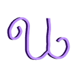U_linotype_manuscrit_majuscule_alphabet.stl handwritten typography