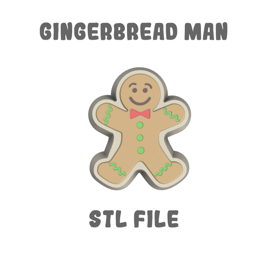 STL file Gingerbread man 👨 ・3D print design to download・Cults
