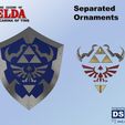 Ornaments OCARINA OF TIME Hylian Shield from Zelda Ocarina of Time - Life Size