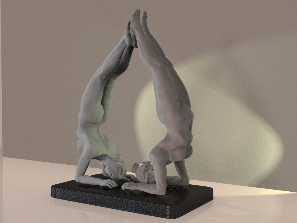 yoga2.389.jpg STL-Datei Yoga-Pose・Modell zum Herunterladen und 3D-Drucken, gilafonso